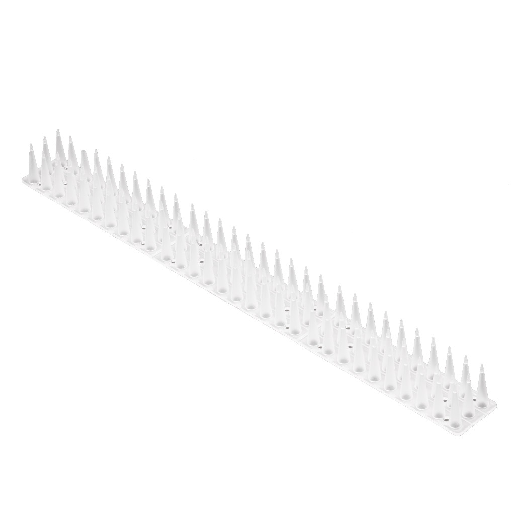 Hroty pro holuby zátka pro ptáky plastová hustá bílá 8el. 43 cm KX3280
