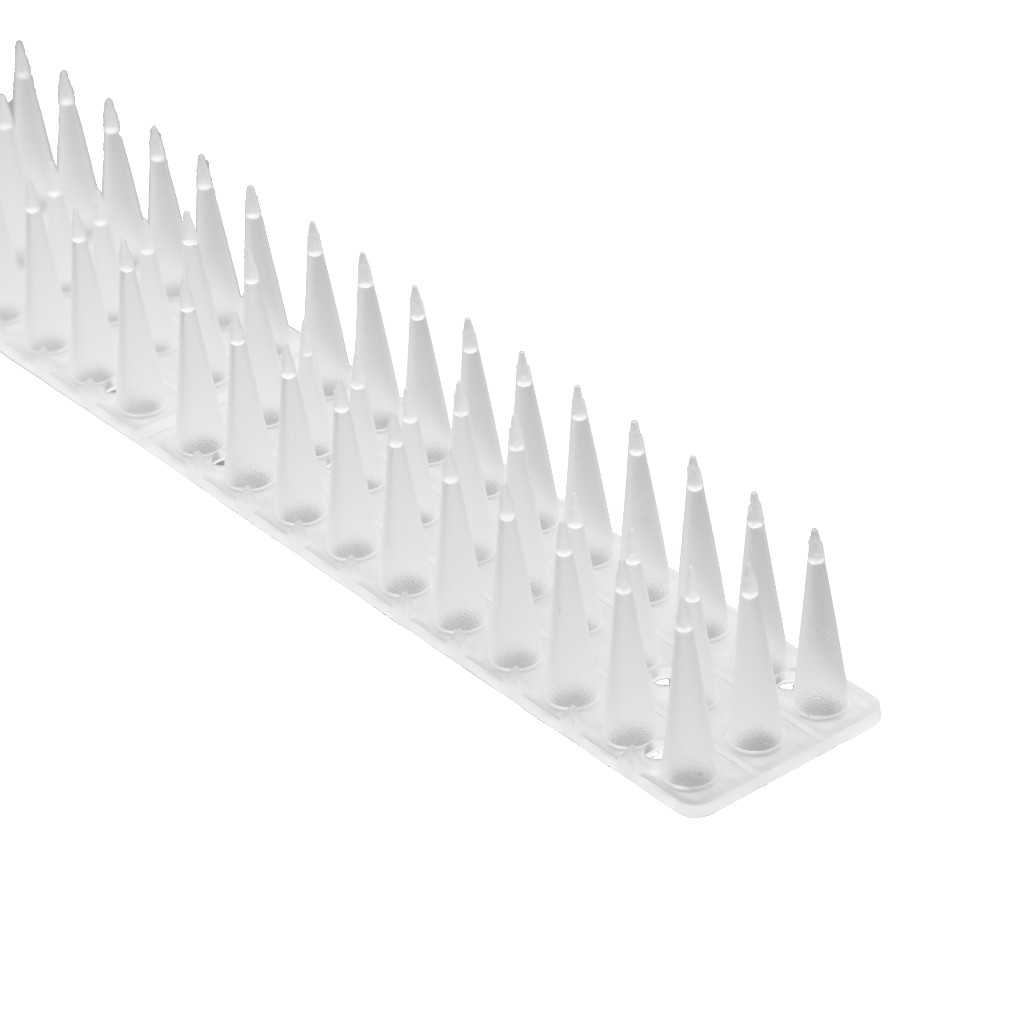 Hroty pro holuby zátka pro ptáky plastová hustá bílá 8el. 43 cm KX3280