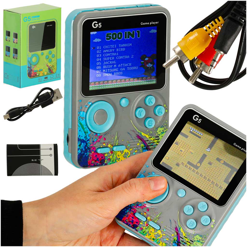 Retro mini přenosná herní konzole KX3369