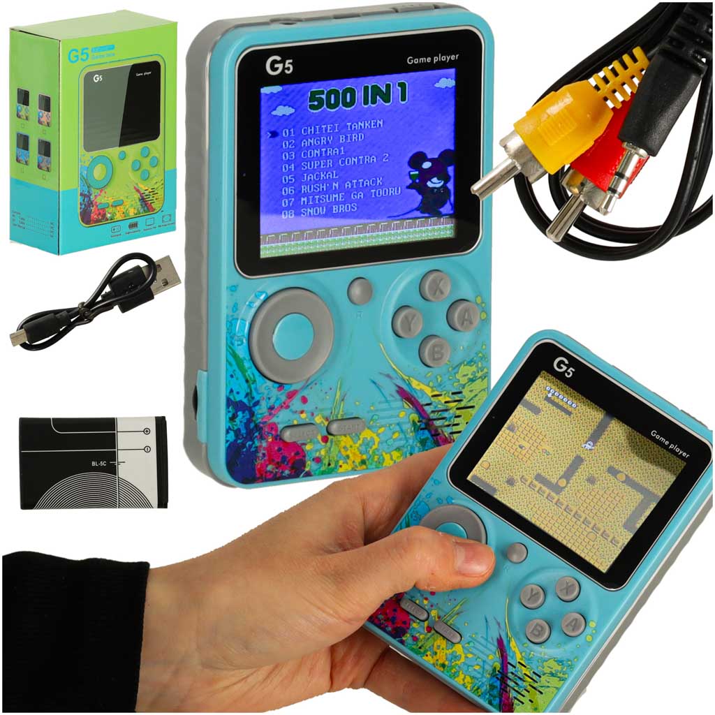 Retro mini přenosná herní konzole KX3369_1