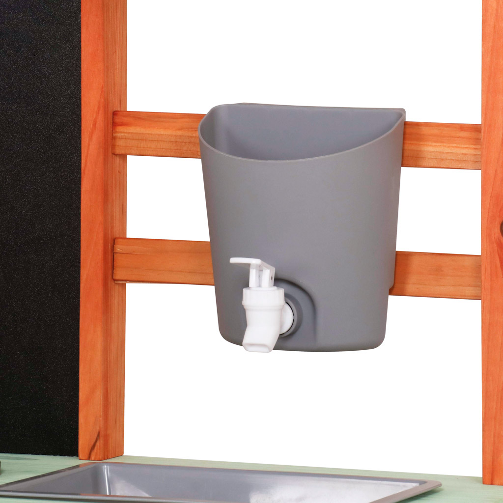 Dětská dřevěná zahradní bahenní kuchyňka letní Lulilo Sableto příslušenství 110,5cm KX3221