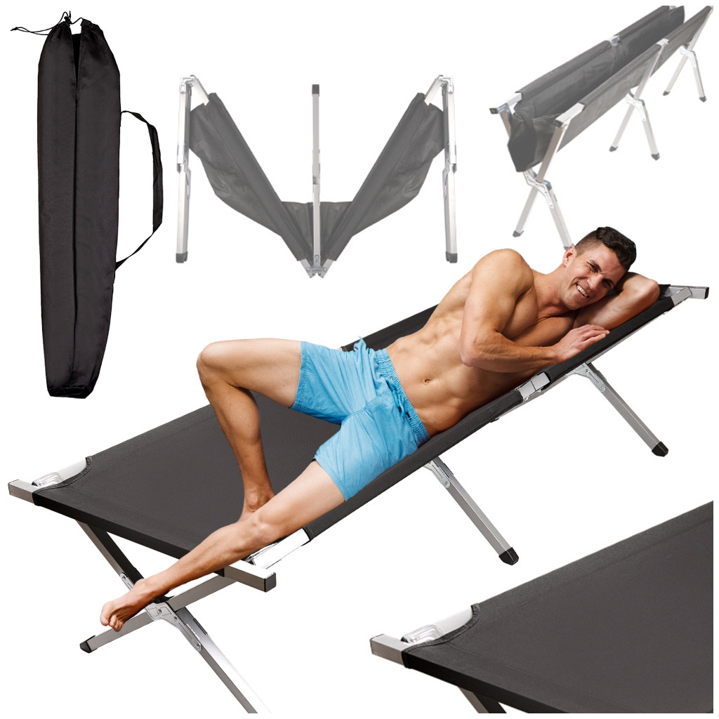 Skládací cestovní postel canada black 150kg KX4833_3