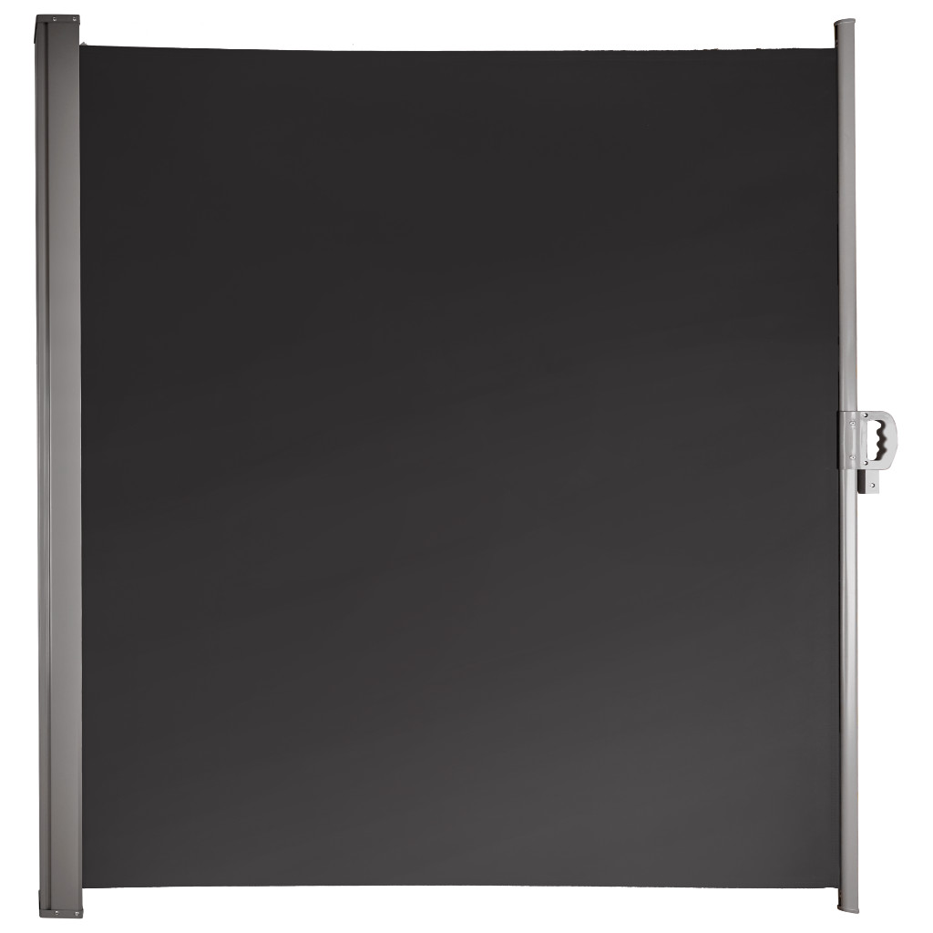 Markýza na boční terasu LUARO stahovací 180 x 400 cm šedá KX3219