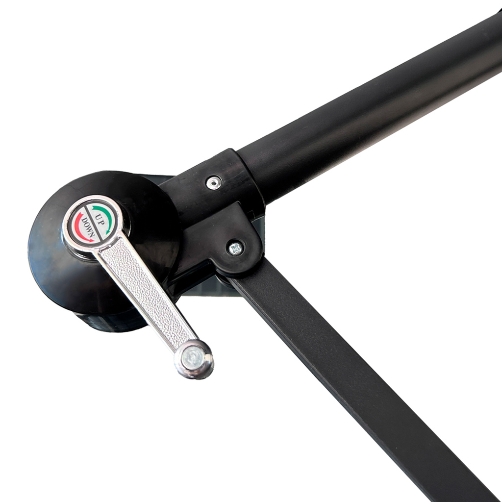 Zahradní slunečník velký skládací slunečník s výložníkem 290 cm béžový KX3313_1