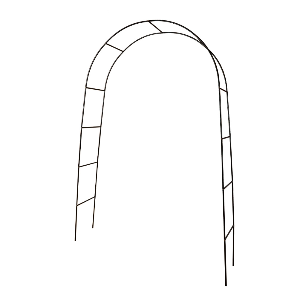 Zahradní pergola držák oblouku pro růže květiny břečťan popínavé kov 240 x 140 cm KX3303