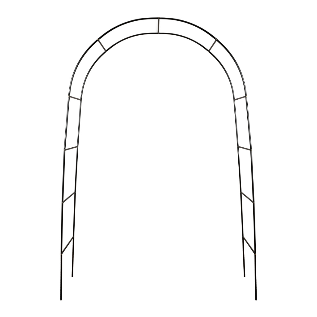 Zahradní pergola držák oblouku pro růže květiny břečťan popínavé kov 240 x 140 cm KX3303