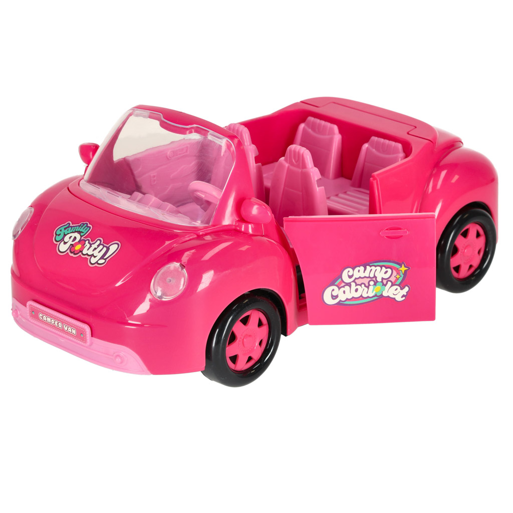 Auto pro panenky kabriolet růžové 4 el. KX3454