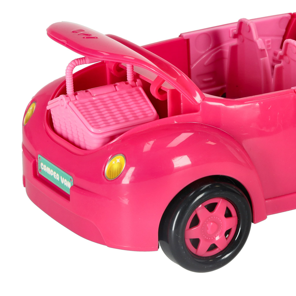 Auto pro panenky kabriolet růžové 4 el. KX3454