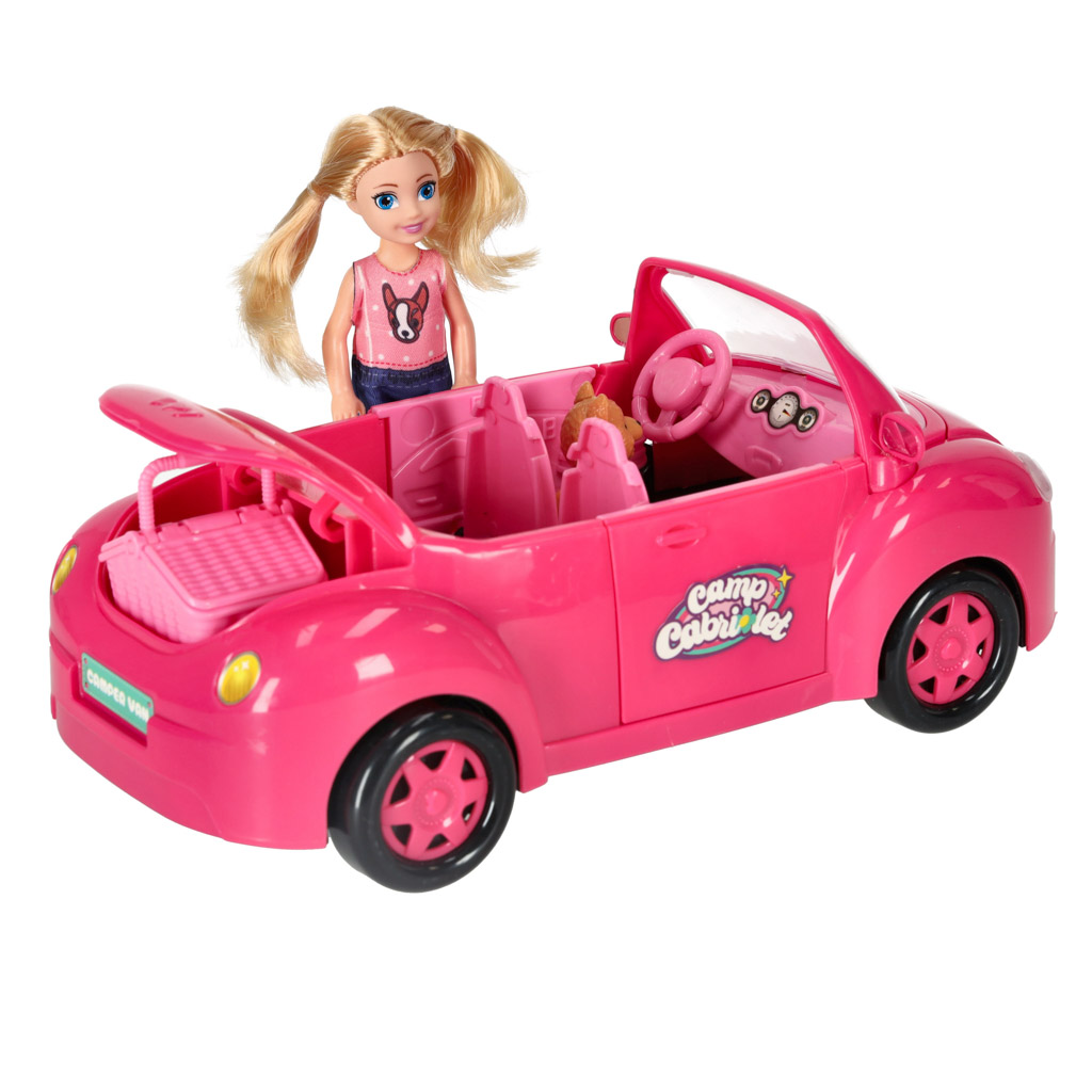 Auto pro panenky kabriolet růžové 4 el. KX3454