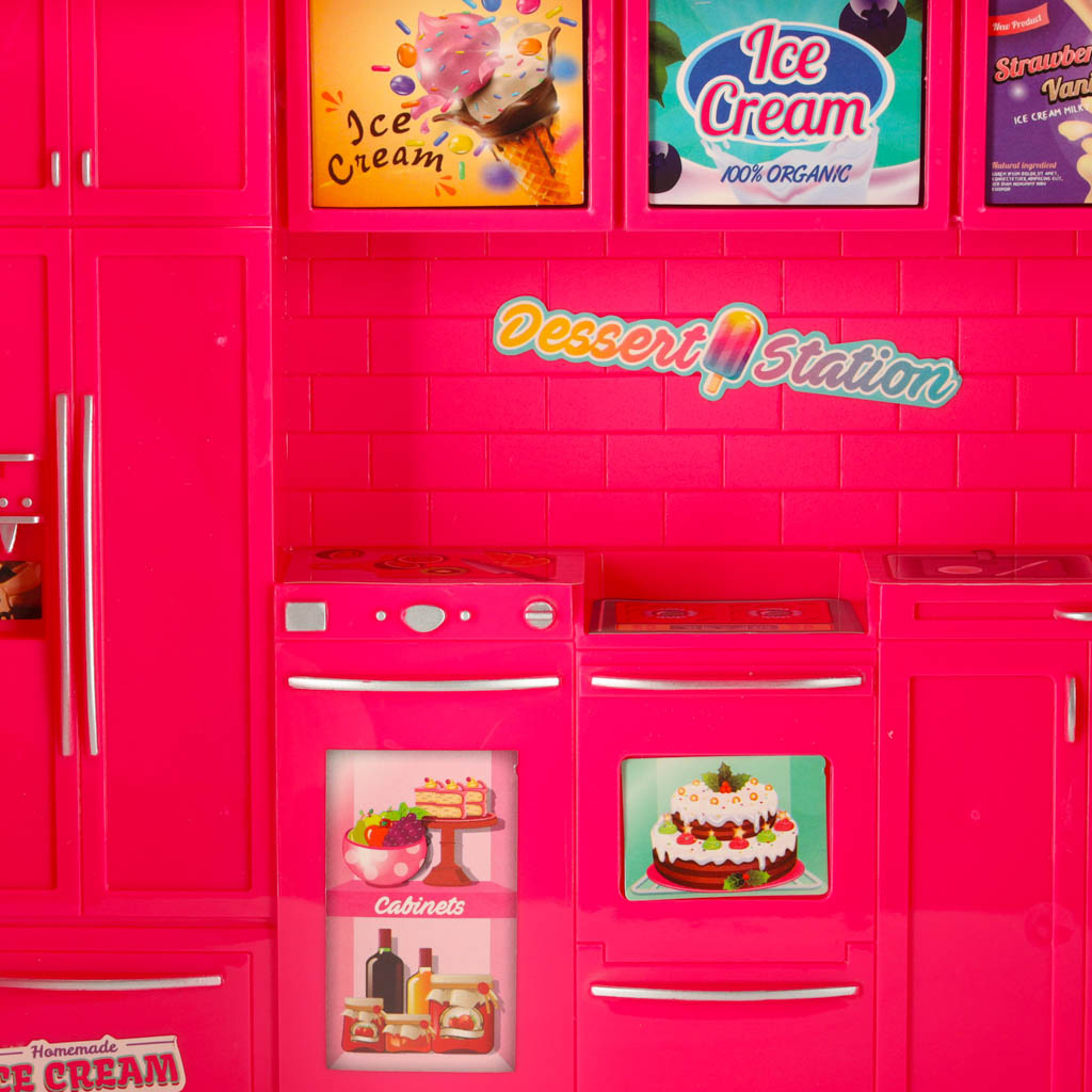 Sada autíček pro panenky Food truck 21 el. KX3453