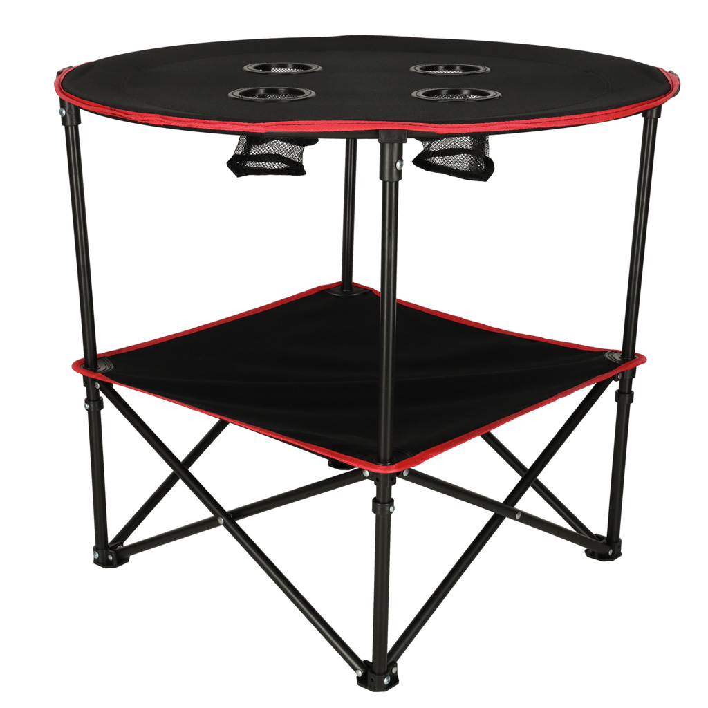 Cestovní skládací stolek s krytem černý KX3261
