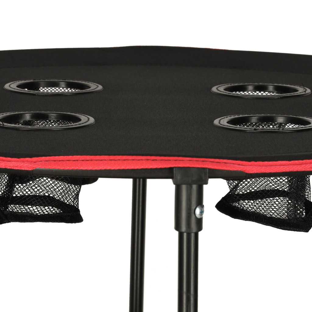 Cestovní skládací stolek s krytem černý KX3261