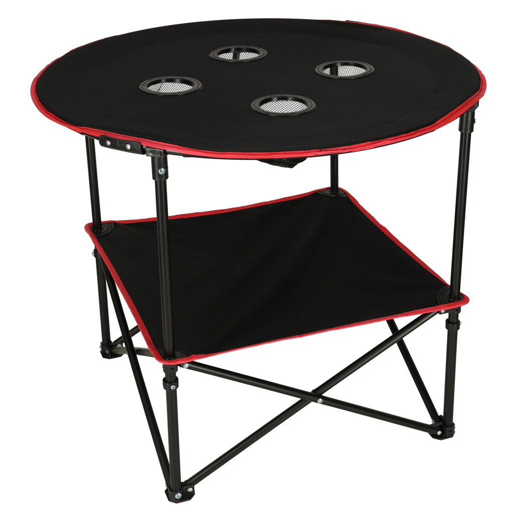 Cestovní skládací stolek s krytem černý KX3261