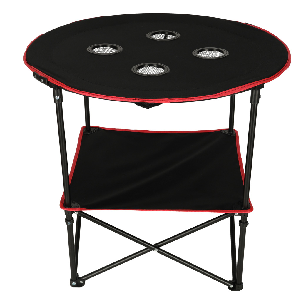 Cestovní skládací stolek s krytem černý KX3261