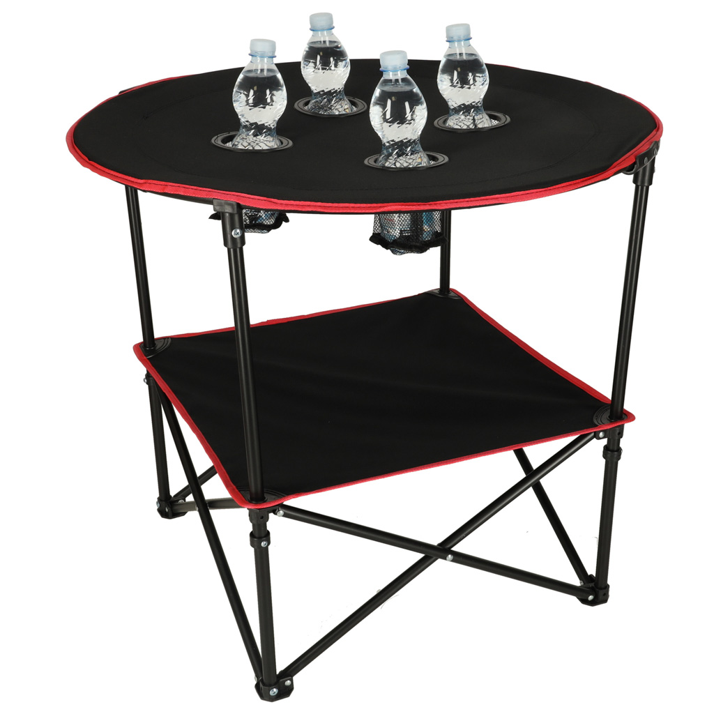 Cestovní skládací stolek s krytem černý KX3261