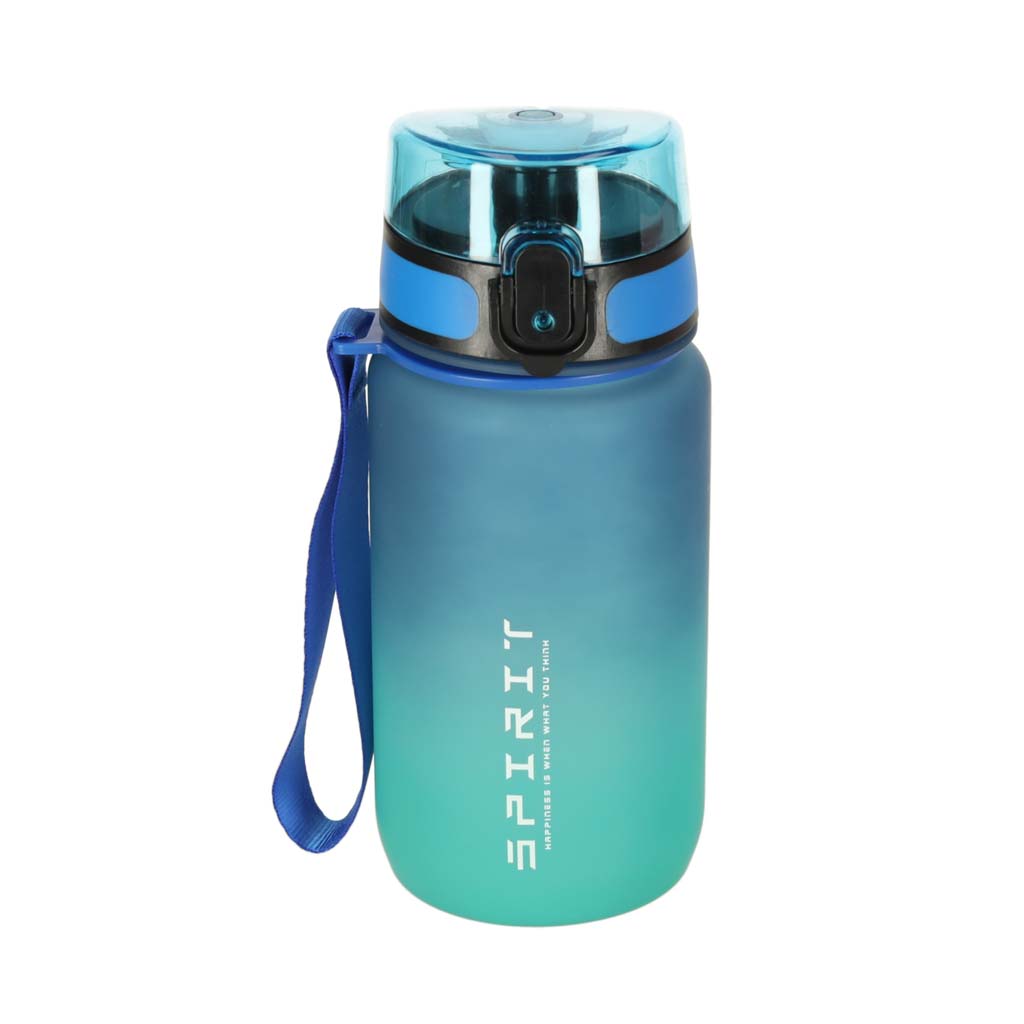 Láhev na vodu sportovní láhev s náustkem BPA FREE 600ml modrozelená KX3071_1