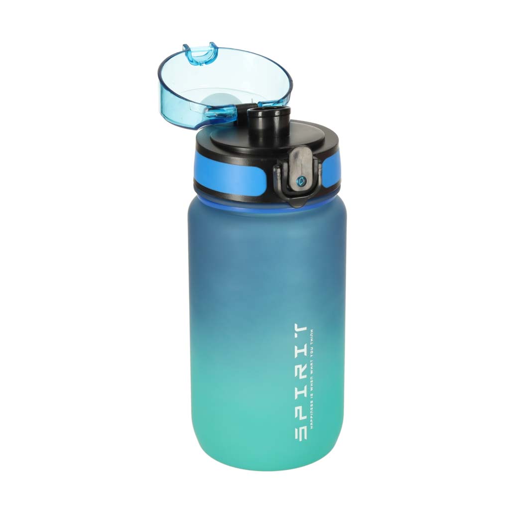 Láhev na vodu sportovní láhev s náustkem BPA FREE 600ml modrozelená KX3071_1