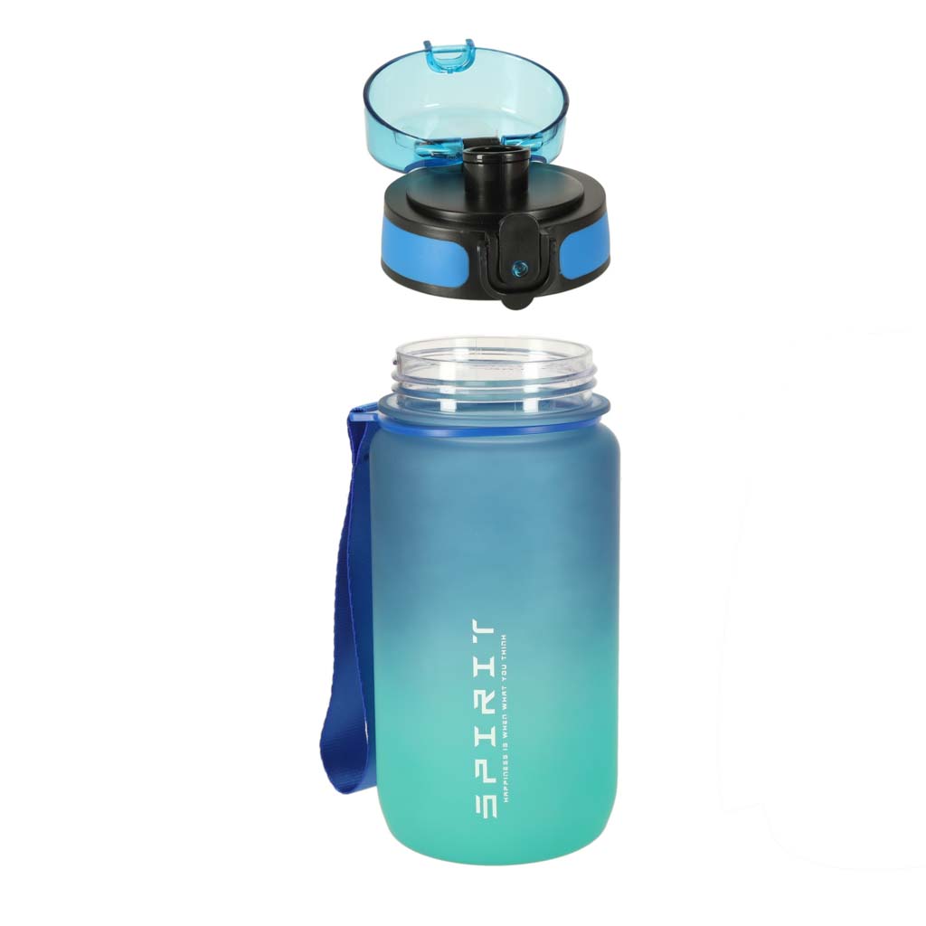 Láhev na vodu sportovní láhev s náustkem BPA FREE 600ml modrozelená KX3071_1