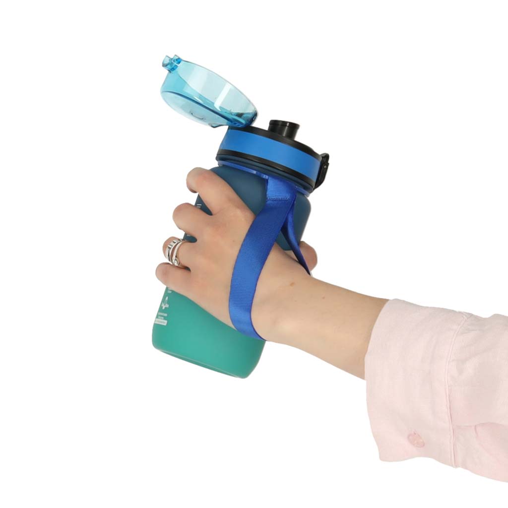 Láhev na vodu sportovní láhev s náustkem BPA FREE 600ml modrozelená KX3071_1