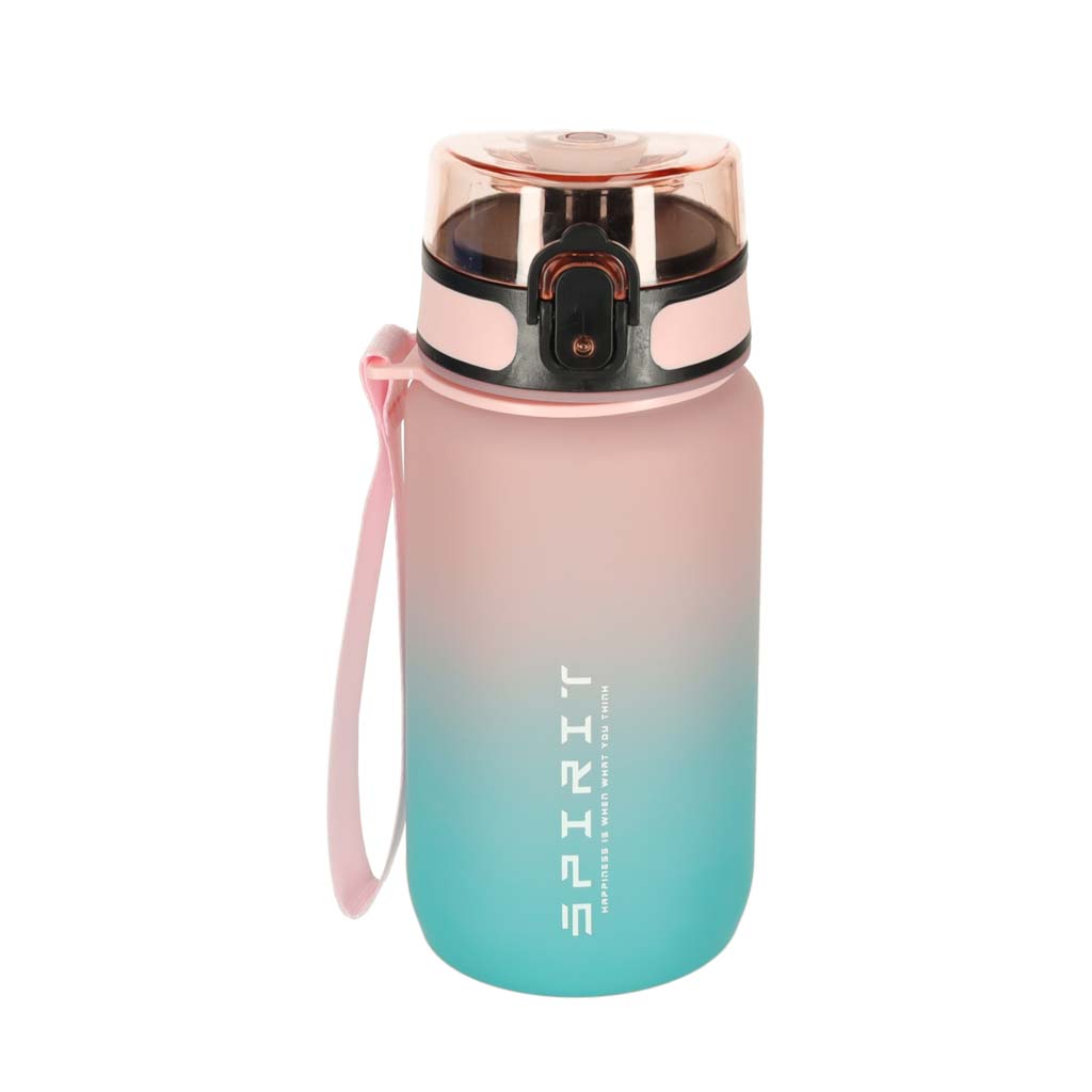 Láhev na vodu sportovní láhev s náustkem BPA FREE 600ml růžovo-modrá KX3071