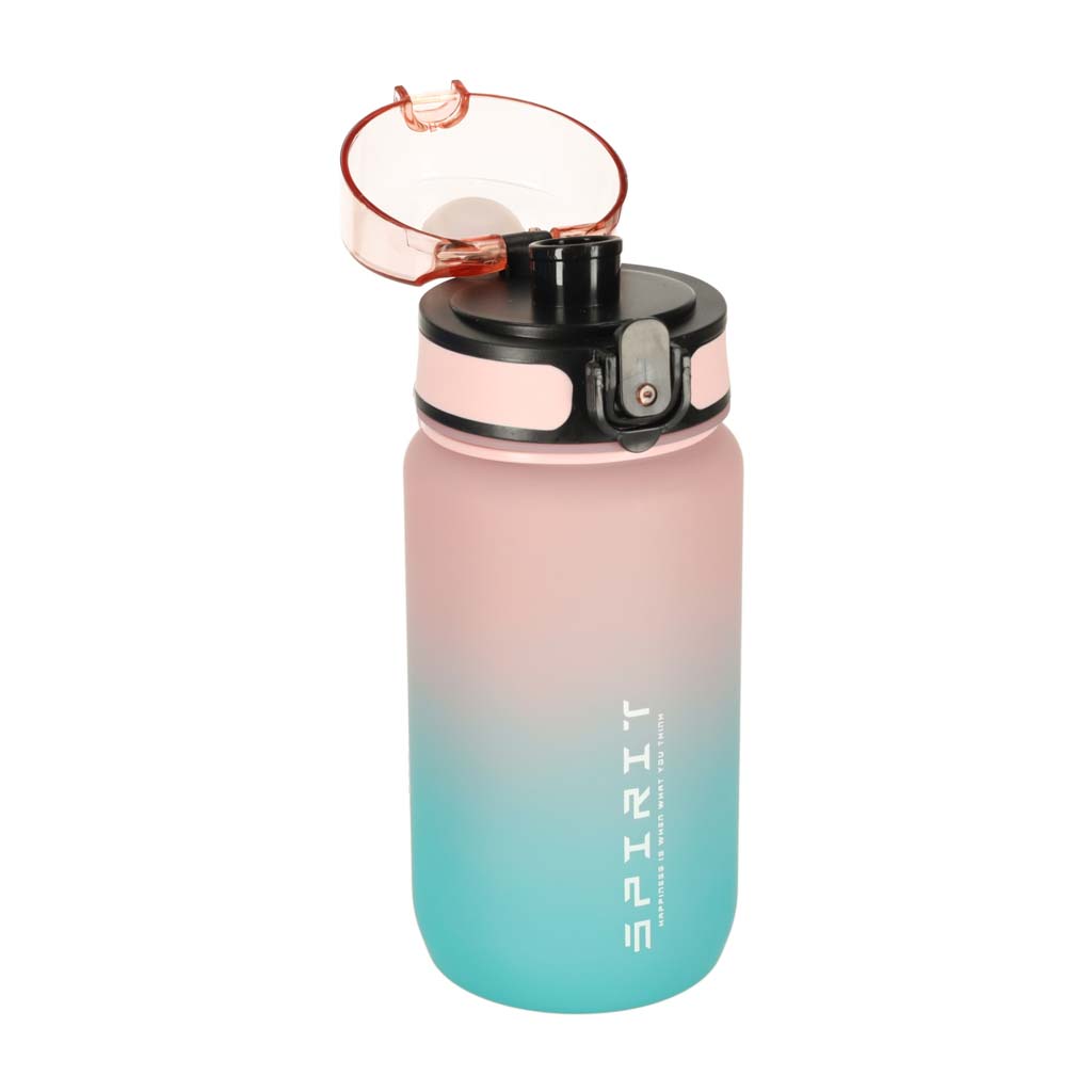 Láhev na vodu sportovní láhev s náustkem BPA FREE 600ml růžovo-modrá KX3071