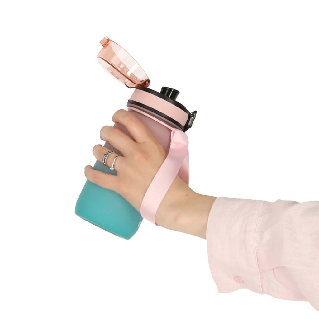 Láhev na vodu sportovní láhev s náustkem BPA FREE 600ml růžovo-modrá KX3071