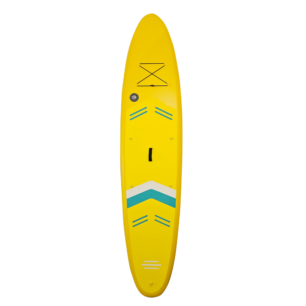 SUP nafukovací plavecká deska se sedadlem, příslušenstvím a pádlem žlutá 350 cm KX3126