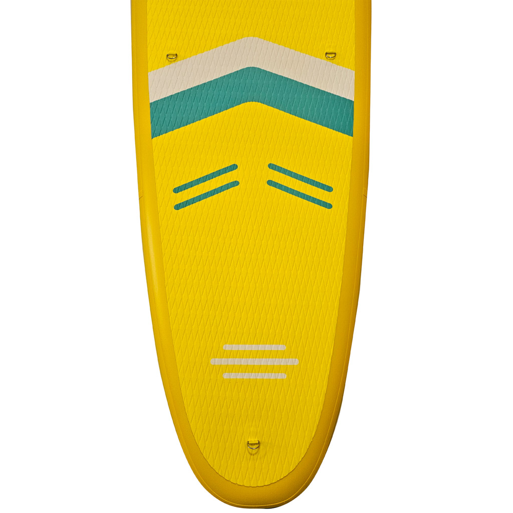 SUP nafukovací plavecká deska se sedadlem, příslušenstvím a pádlem žlutá 350 cm KX3126