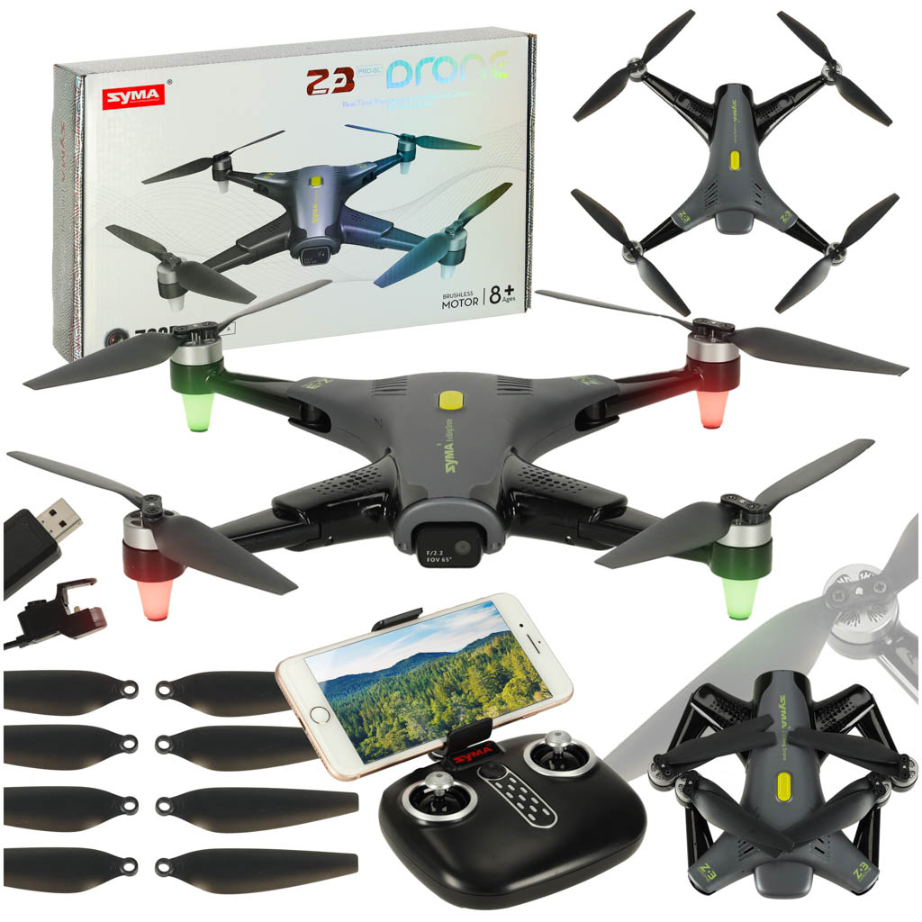 Syma Z3PRO 2,4GHz 4CH Wi-Fi RC dron černý KX3178
