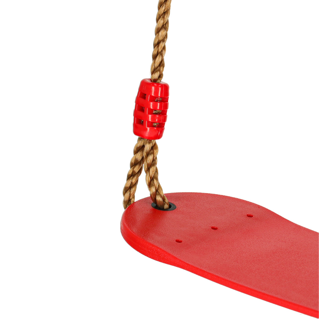 Dětská zahradní houpačka plochá odolná červená KX3118