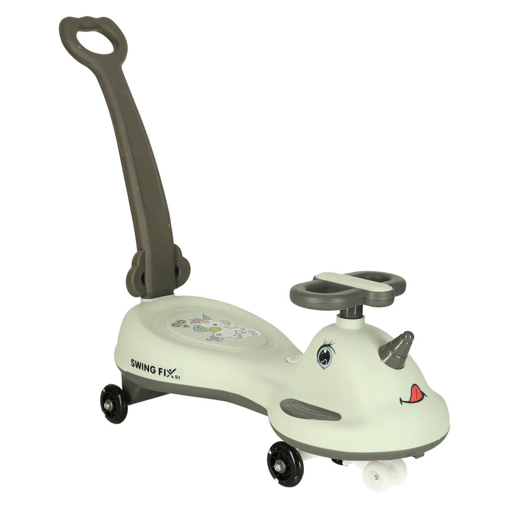 LED Swing FIX S1 gravitační koloběžka s rukojetí šedá max. 65 kg KX3154