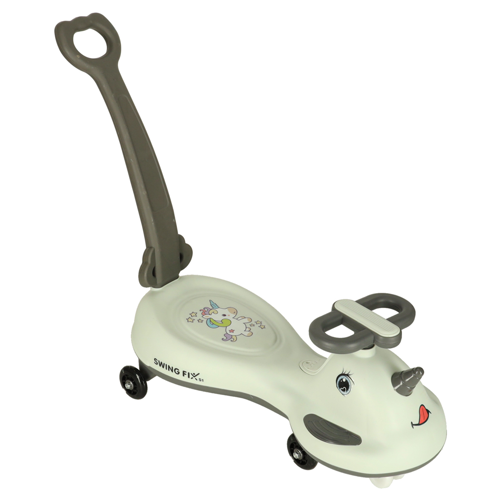 LED Swing FIX S1 gravitační koloběžka s rukojetí šedá max. 65 kg KX3154