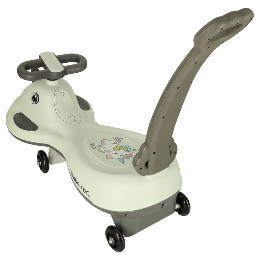 LED Swing FIX S1 gravitační koloběžka s rukojetí šedá max. 65 kg KX3154