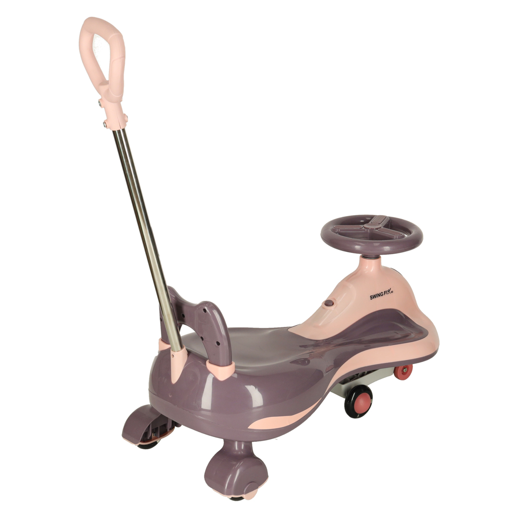 LED Swing FIX S2 gravitační koloběžka s rukojetí fialová max. 100 kg KX3155_1