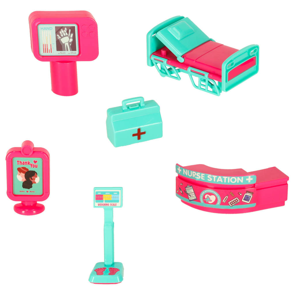 Ambulance mobilní nemocnice příslušenství pro panenky KX3038