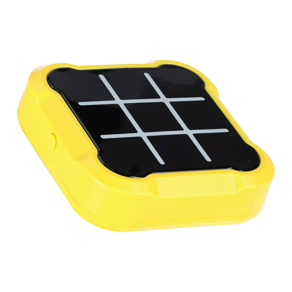 Kolo křížů elektronická logická hra tic tac toe konzole přenosná žlutá KX2994