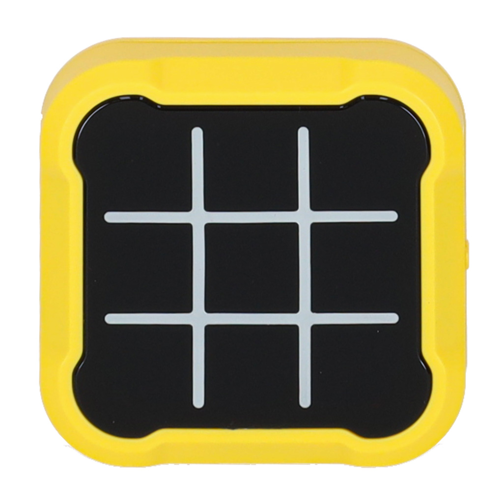 Kolo křížů elektronická logická hra tic tac toe konzole přenosná žlutá KX2994
