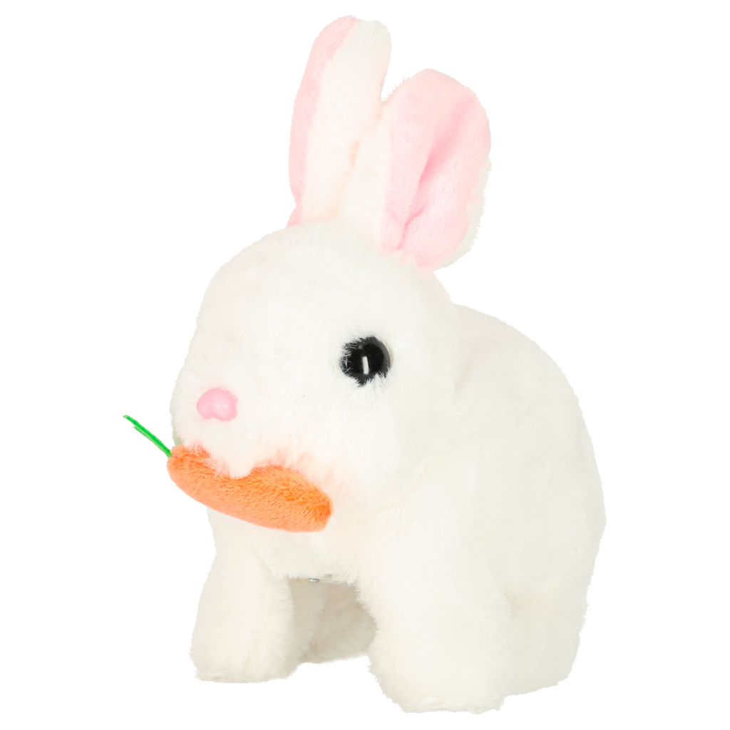 Plyšový králíček Carrot králičí chodí pohybuje ušima KX3153
