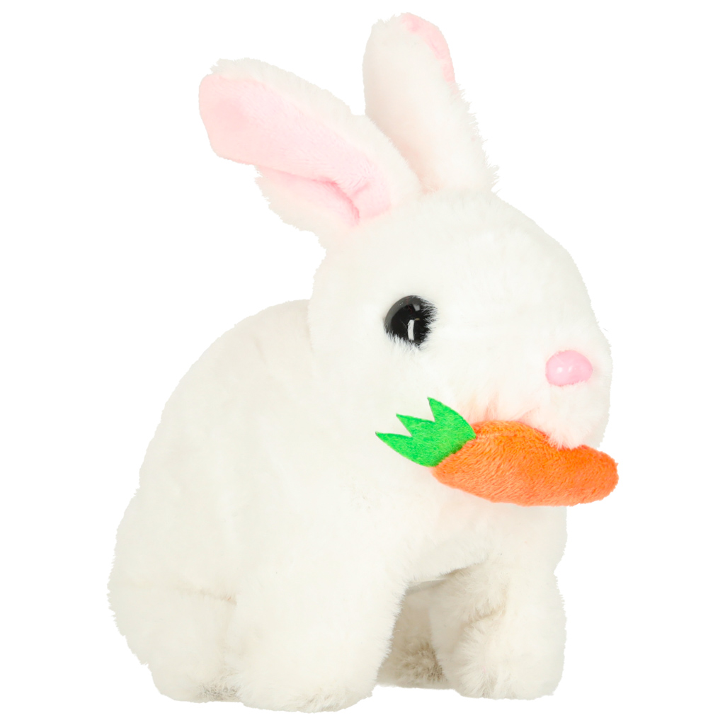 Plyšový králíček Carrot králičí chodí pohybuje ušima KX3153