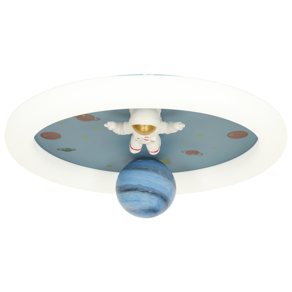 Stropní LED svítidlo do dětského pokoje stmívatelné LUMELA + dálkové ovládání astronaut KX3167