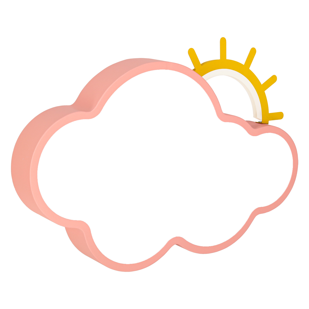 LED stropní svítidlo plafond do dětského pokoje stmívatelné LUMELA + dálkové ovládání cloud pink KX3165