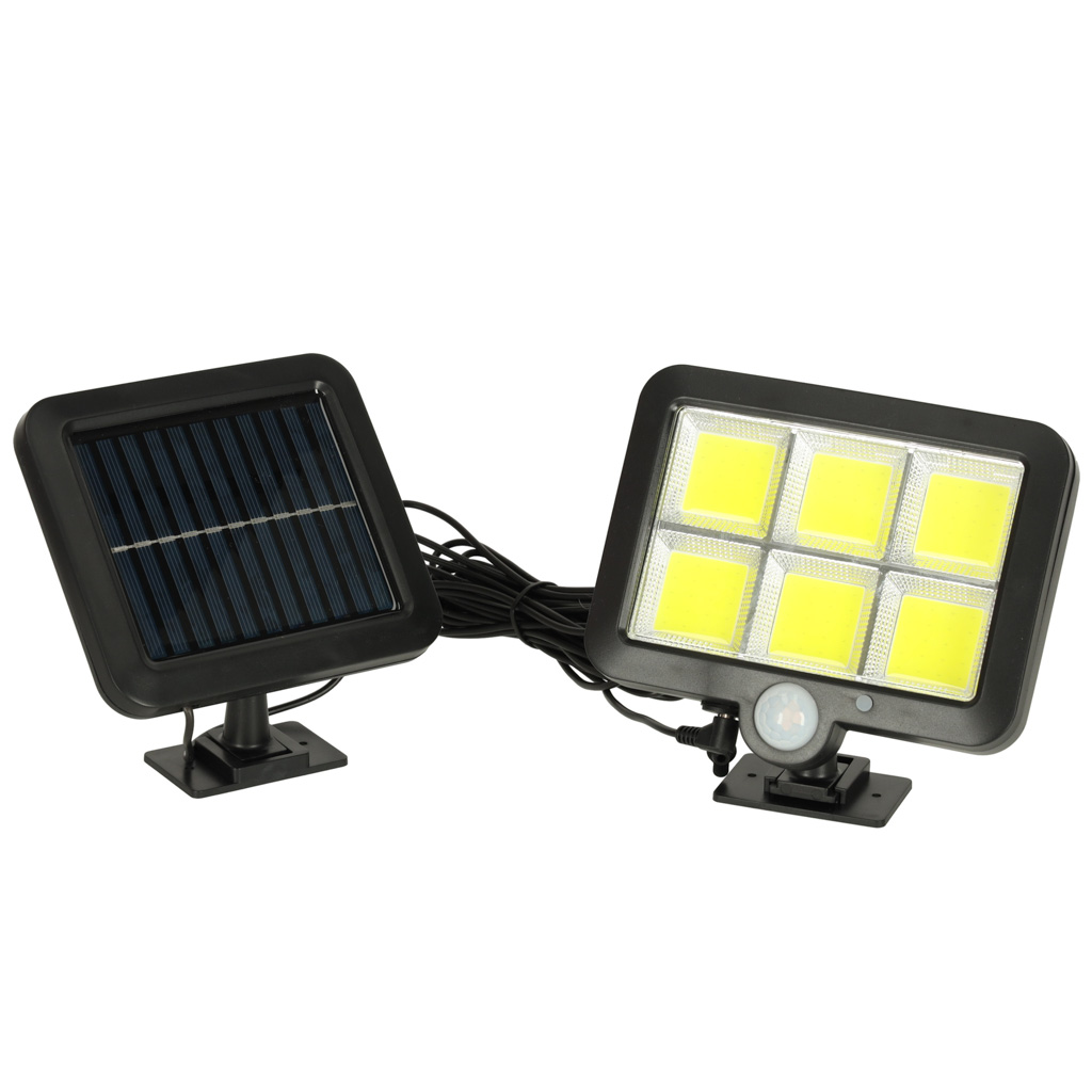 Solární lampa se senzorem pohybu a soumraku 120 LED KX3096