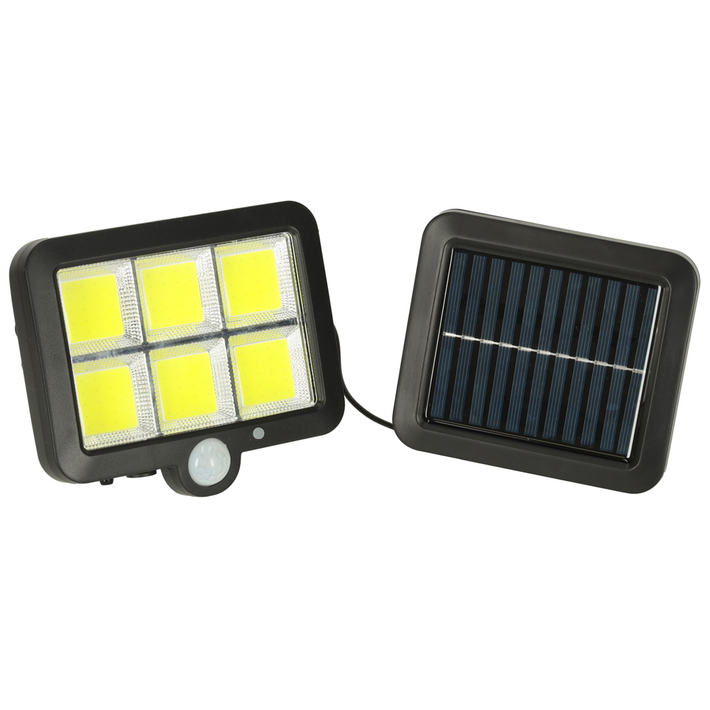 Solární lampa se senzorem pohybu a soumraku 120 LED KX3096