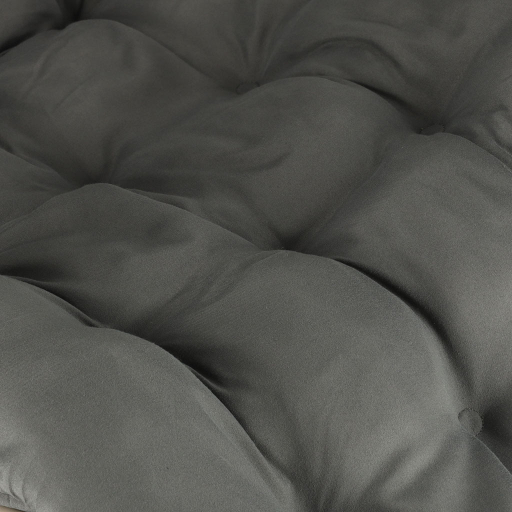 Zahradní lehátko LUARO turistická skládací židle s polštářem šedá KX3149