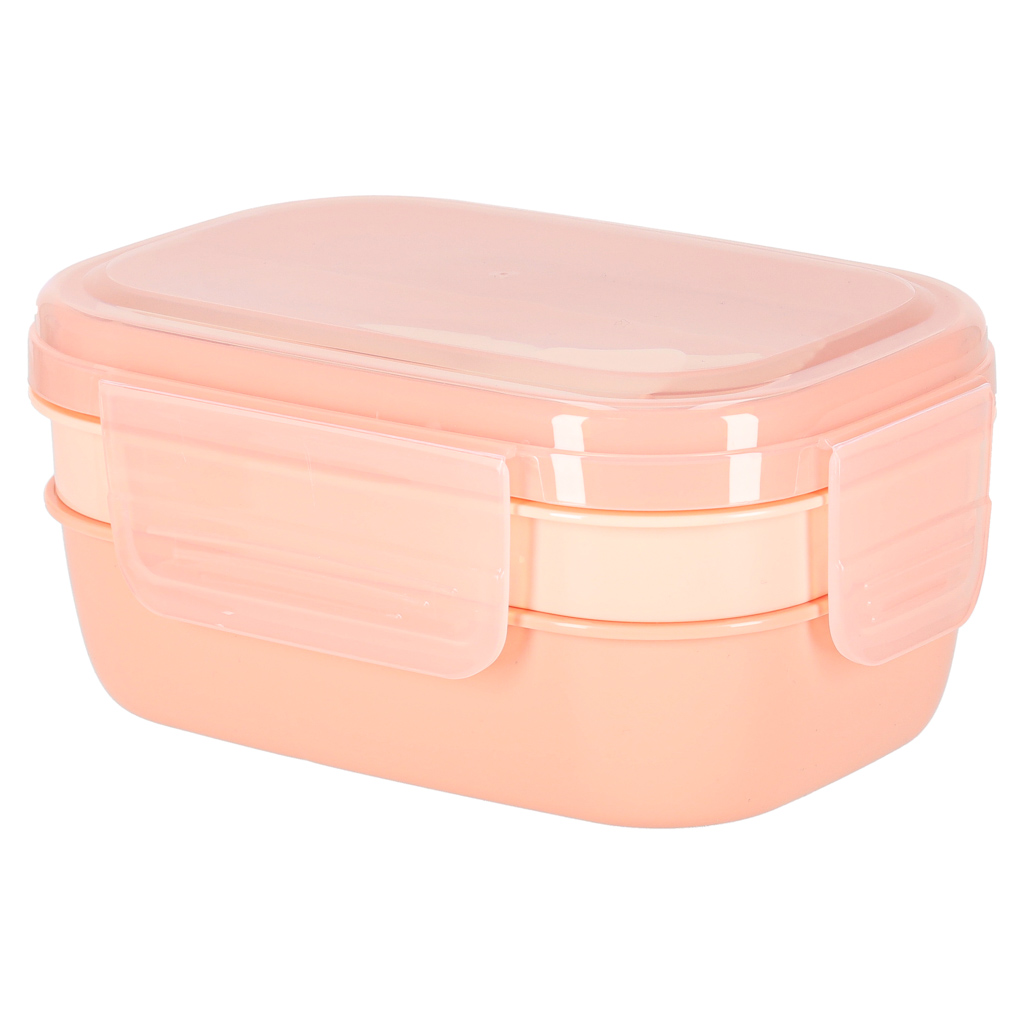 Snídaňový box s přihrádkami rozdělený 1900ml meruňka KX3025
