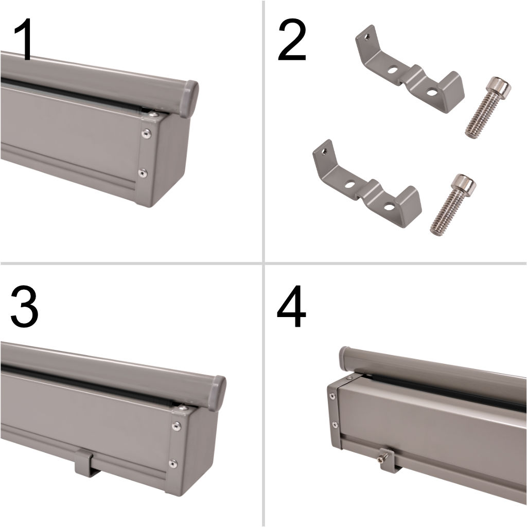 Markýza na boční terasu LUARO se stahovací zástěnou 160 x 300 cm KX3218