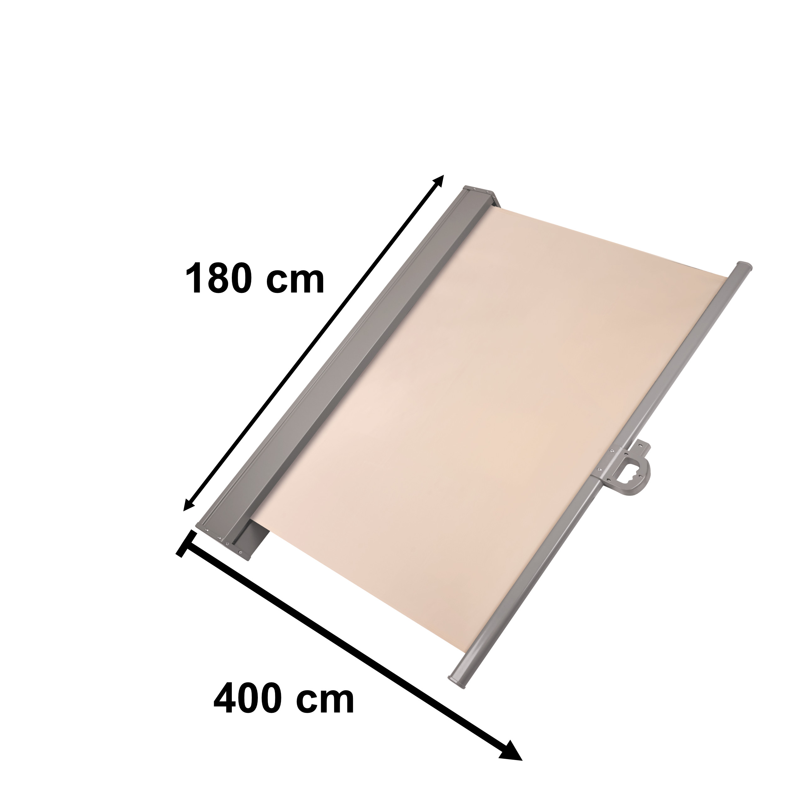 Markýza na boční terasu LUARO 180 x 400 cm béžová KX3219_1