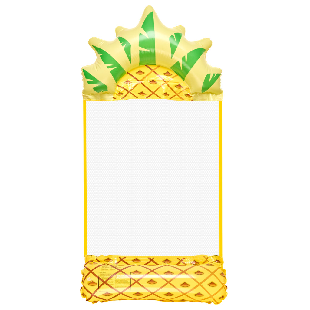 Nafukovací plážová matrace houpací síť vodní lehátko křeslo bazén ananas KX3112_1