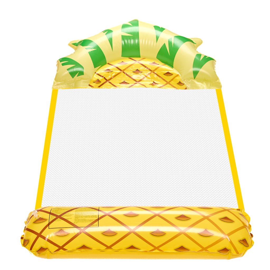 Nafukovací plážová matrace houpací síť vodní lehátko křeslo bazén ananas KX3112_1