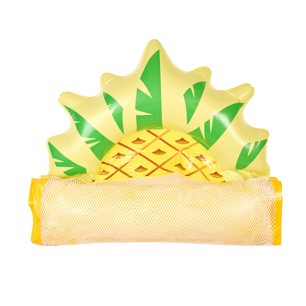 Nafukovací plážová matrace houpací síť vodní lehátko křeslo bazén ananas KX3112_1